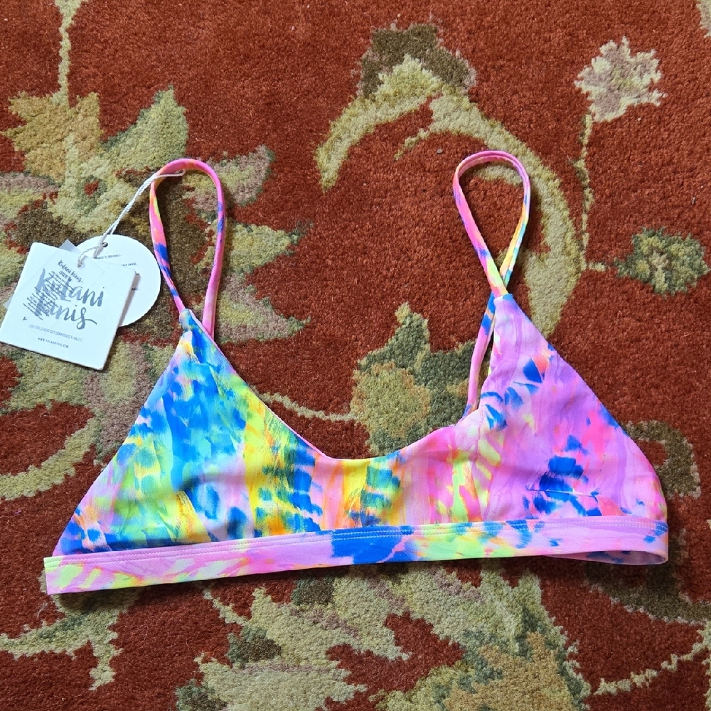 Kulani Kini Mystery Tie Dye Bikini Top